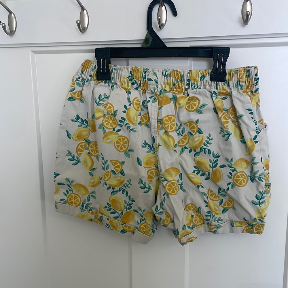 Lemon Print Kid's Shorts - Picture 3 of 3